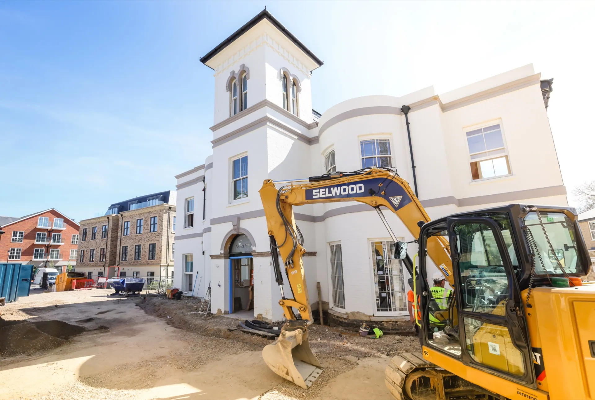 Construction under way at Avon Villa, Chapters, Salisbury